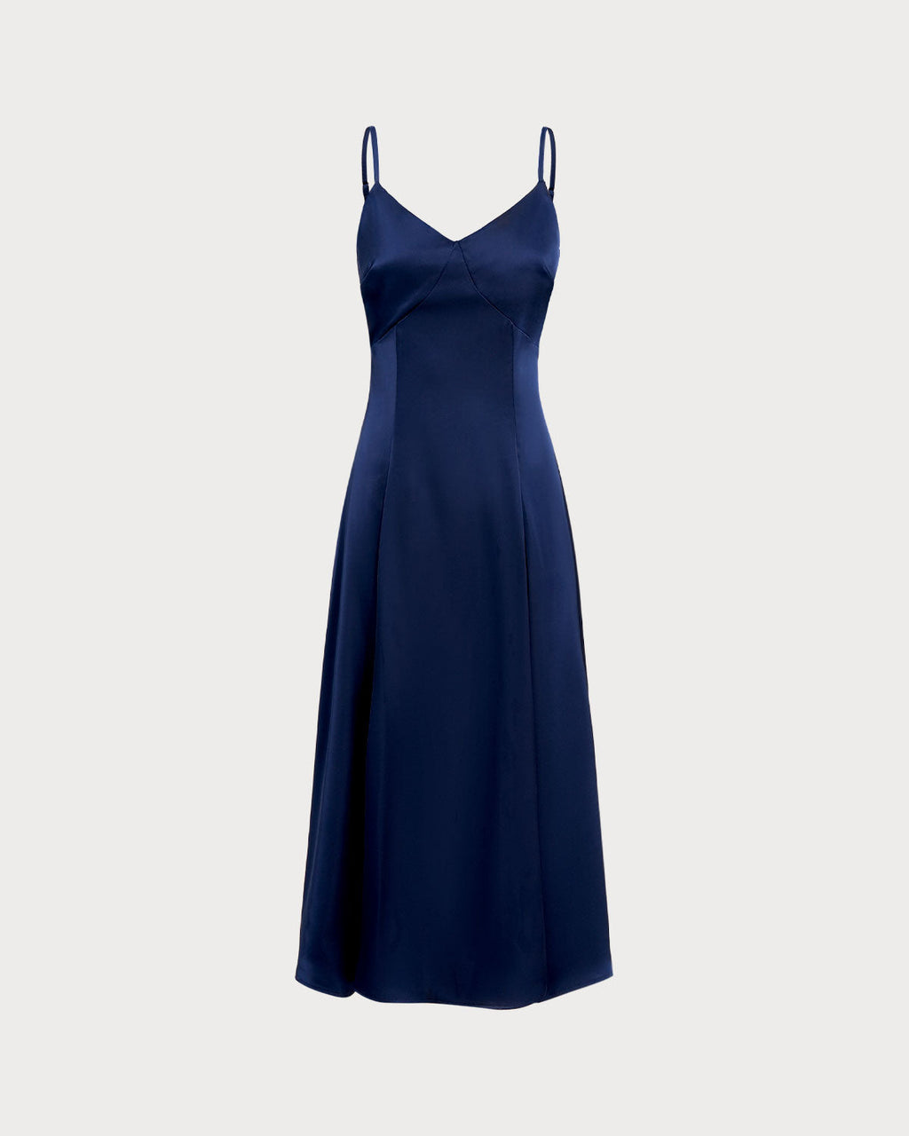 Eleonore | Damen Maxikleid in A-Linie – Dunkelblau