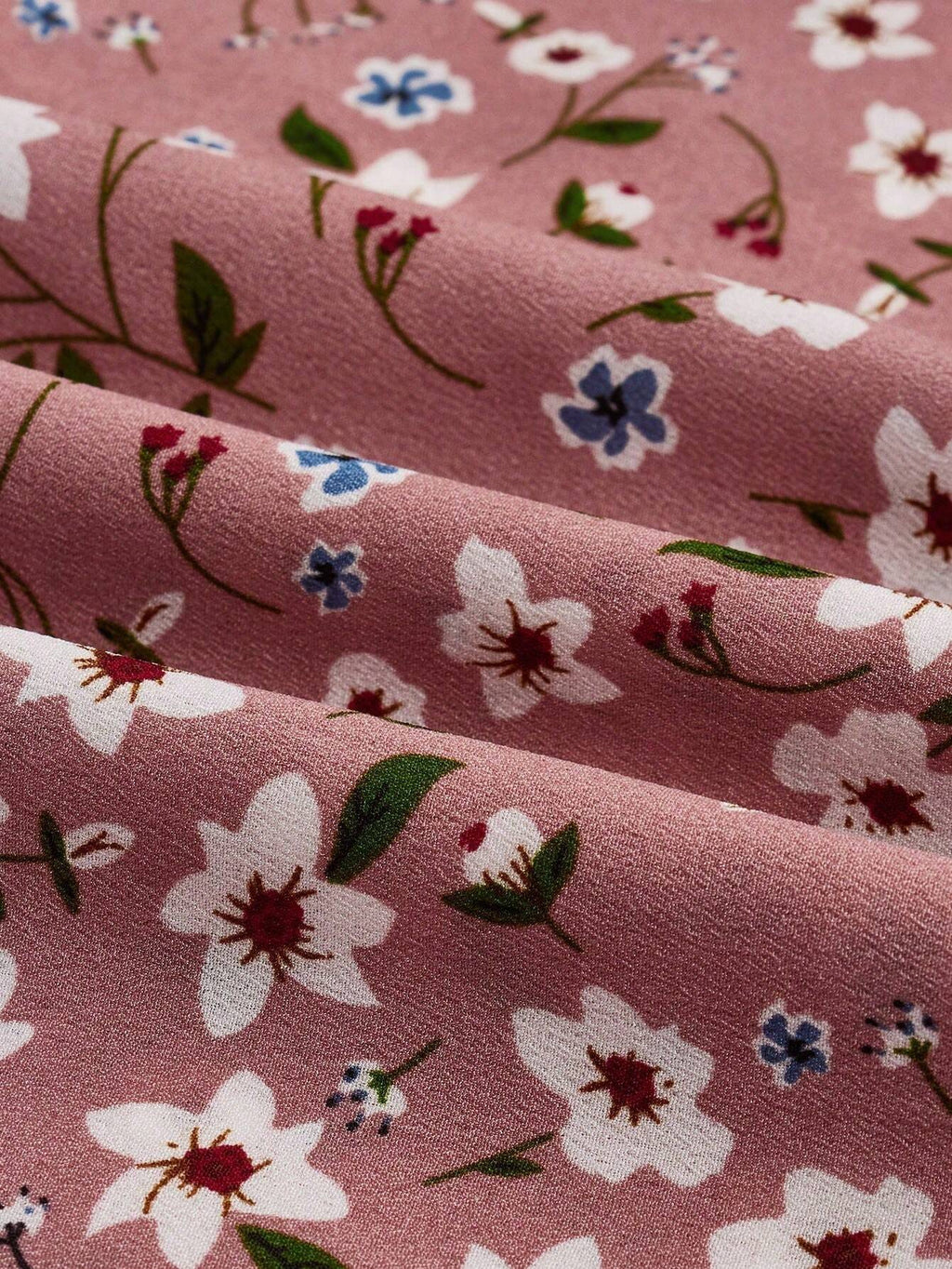 Flora | Damen Maxikleid Langarm Blumenmuster A-Linie Boho Herbstkleid