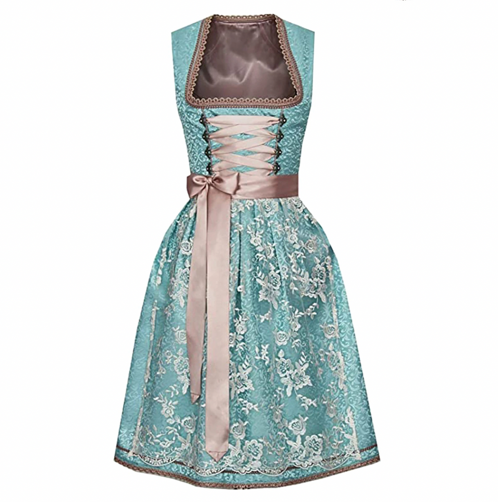Lena | Damen Dirndl mit Schürze Trachtenkleid Oktoberfest