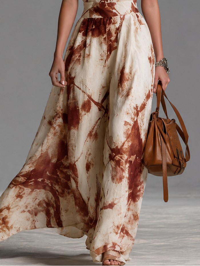 Ophelia | Damen Neckholder Paisley Maxikleid