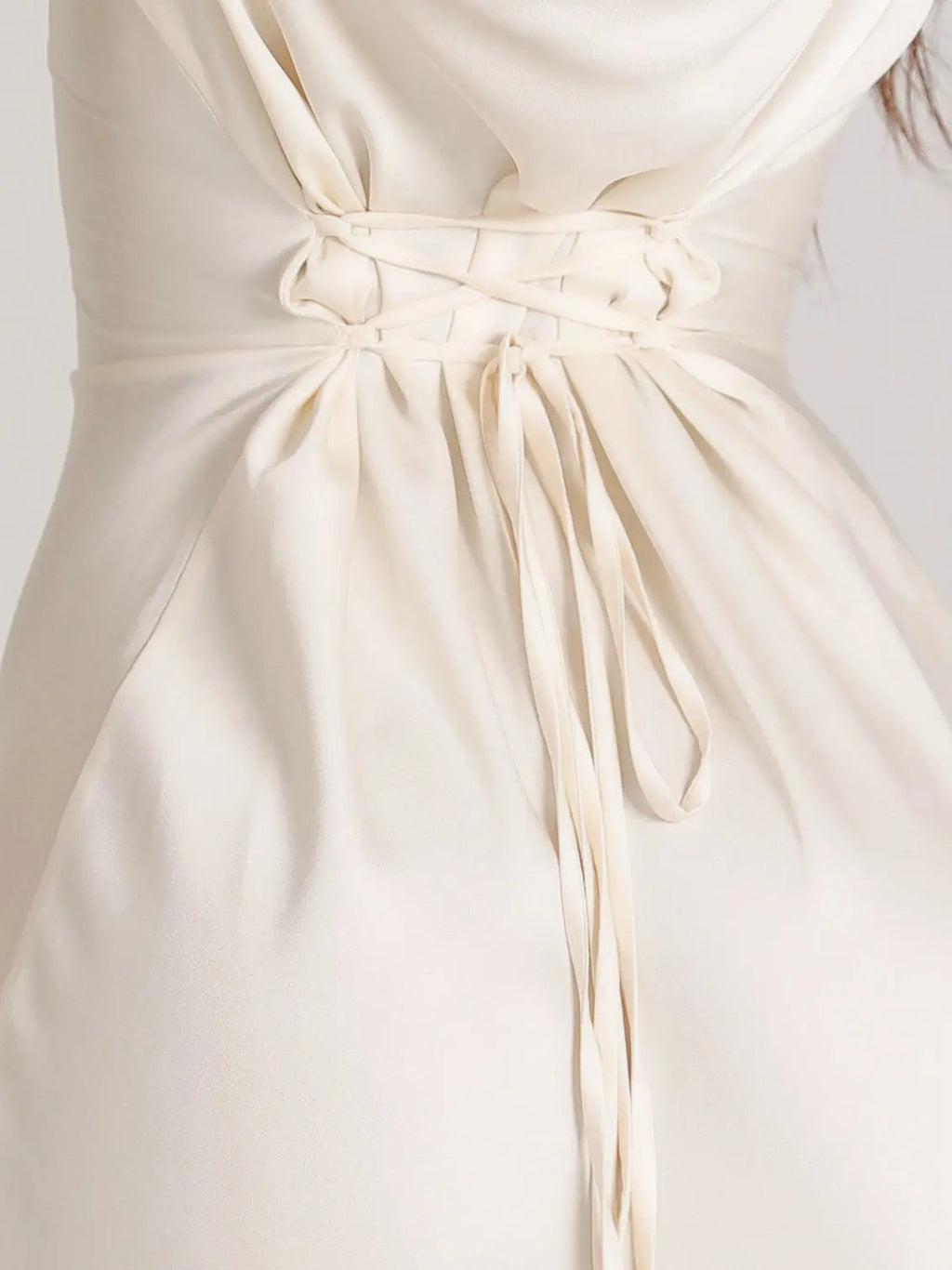 Aria | Damen Maxi Kleid Langarm Fließend Elegant Abendkleid
