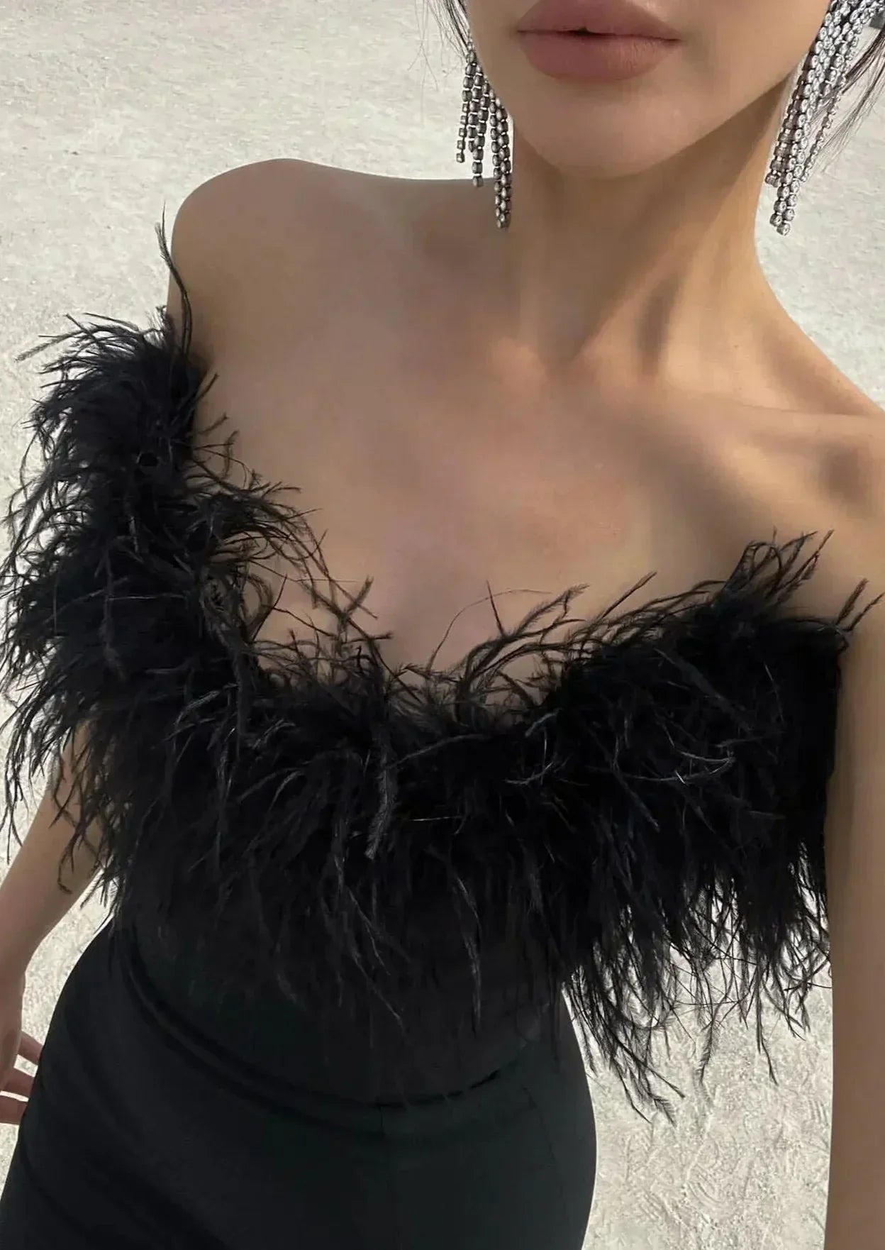 Damen Ballkleid mit Trägerlosem Schnitt und Schlichtem Mieder