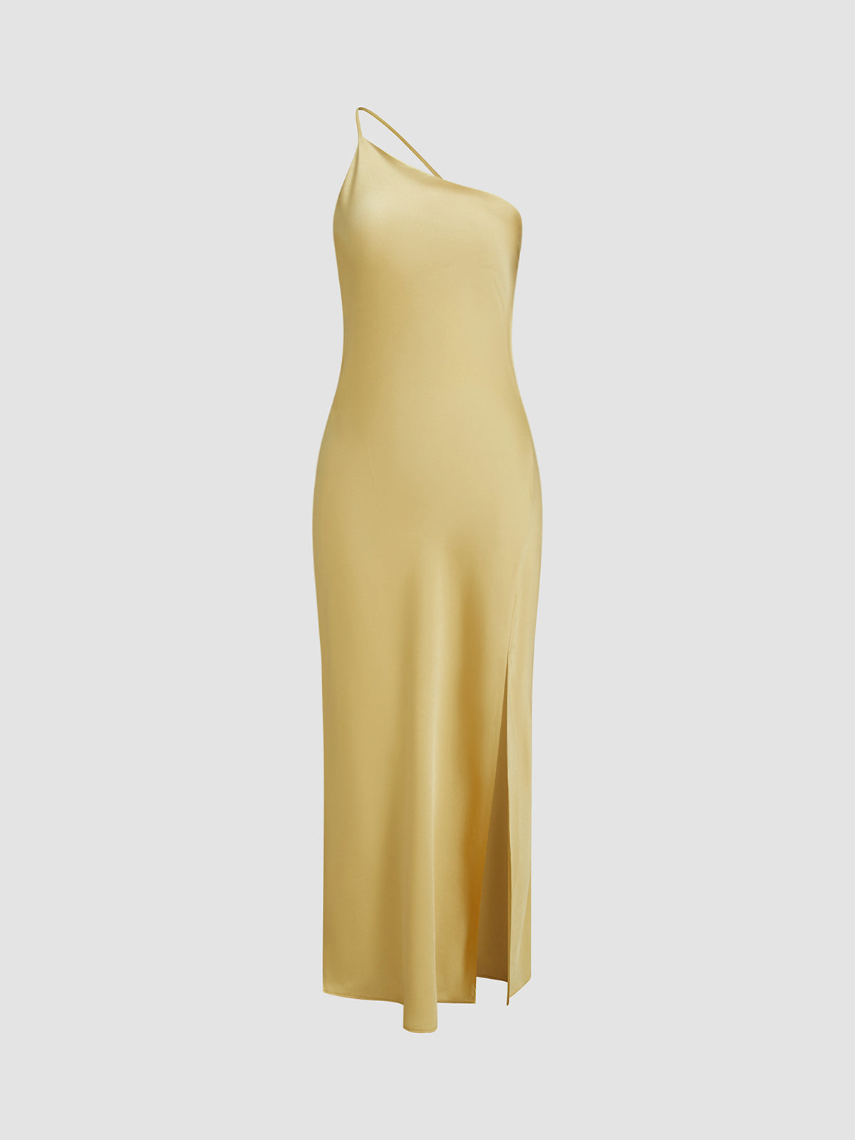 Damen Ballkleid mit Rückenausschnitt und Beinschlitz