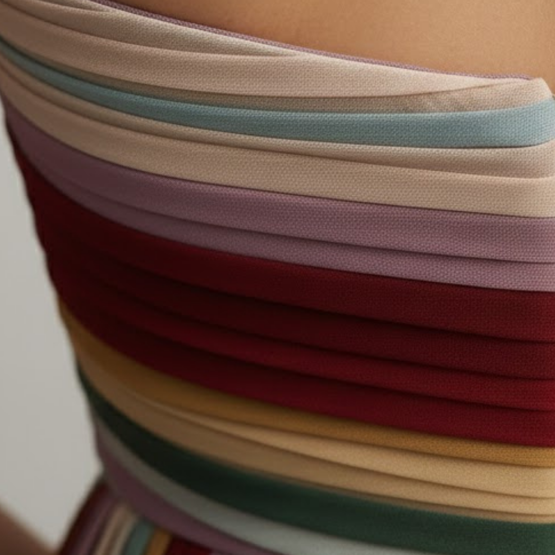 Calanthe | Damen Trägerloses Plissee Maxikleid
