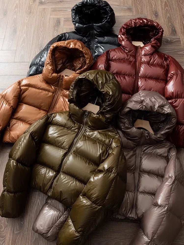 Finessé Shiny Puffer Jacke - Velnoir™