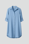 Leandra | Damen Hemdblusenkleid mit Langarm