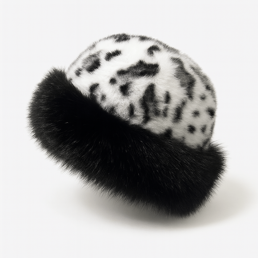 Leopá Echtfell Mütze - Velnoir™