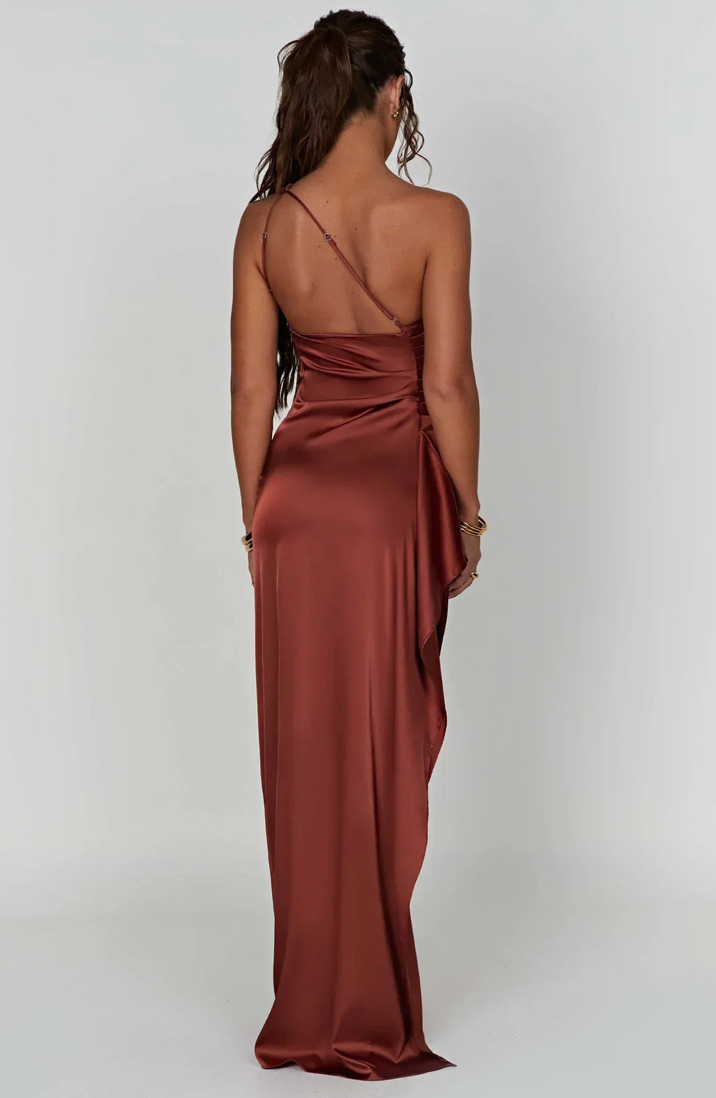 Lysandra | Damen One-Shoulder Abendkleid mit Schlitz