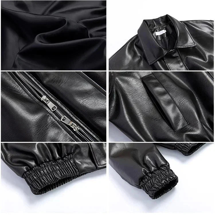 Nesuré Patax Leder Bomberjacke - Velnoir™