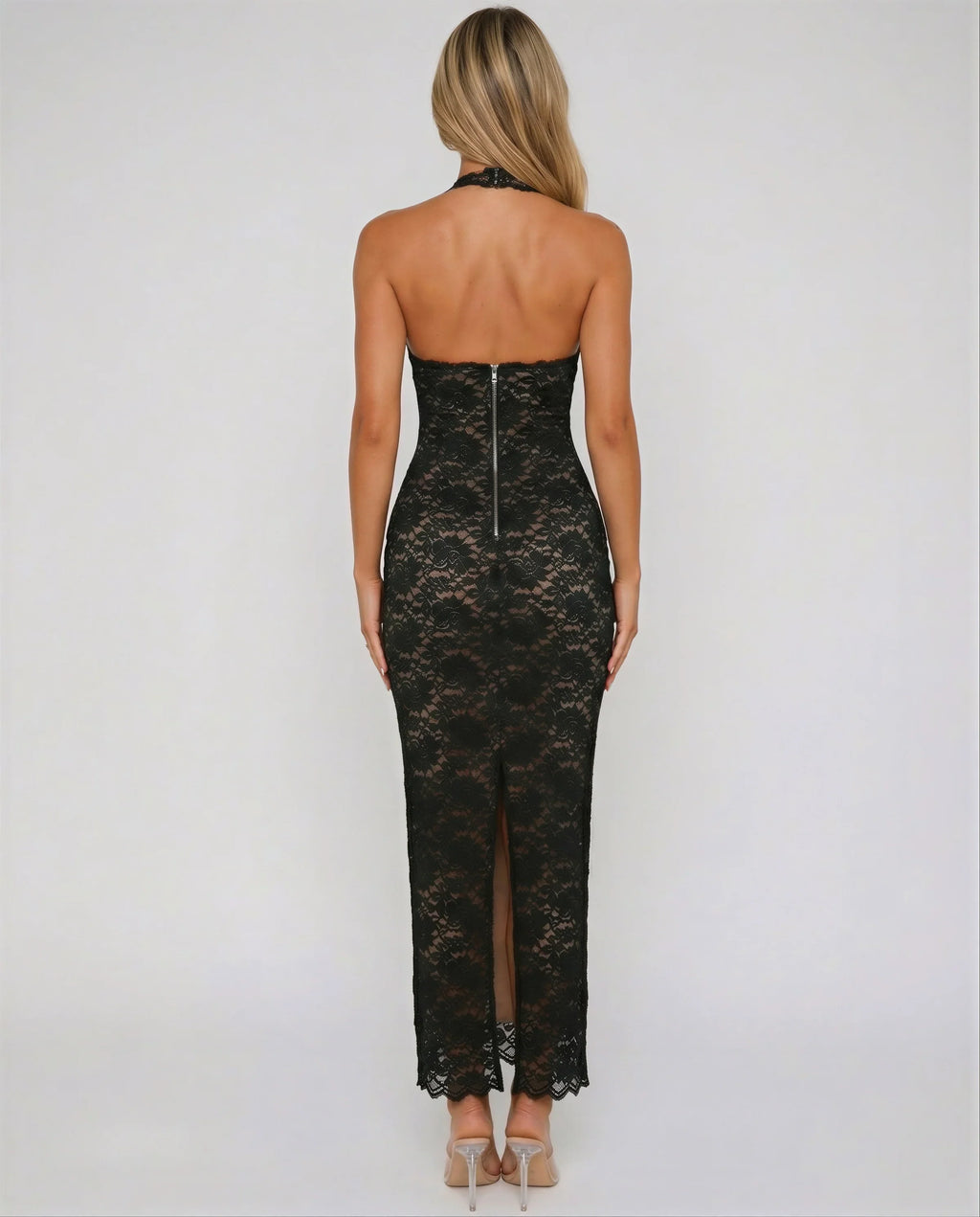 Aveline | Damen Minikleid mit Plissee – Waldgrün