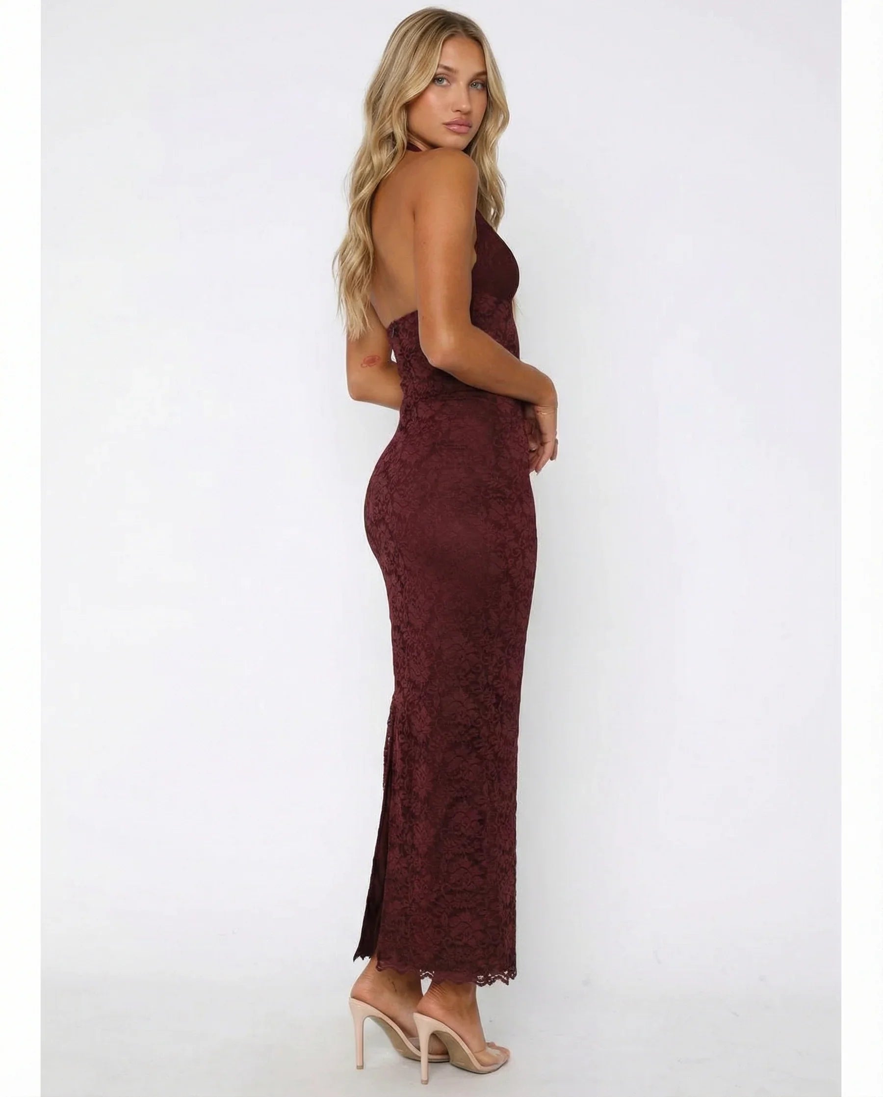 Aveline | Damen Minikleid mit Plissee – Waldgrün