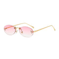 Randlose Oval Sonnenbrille - Velnoir™