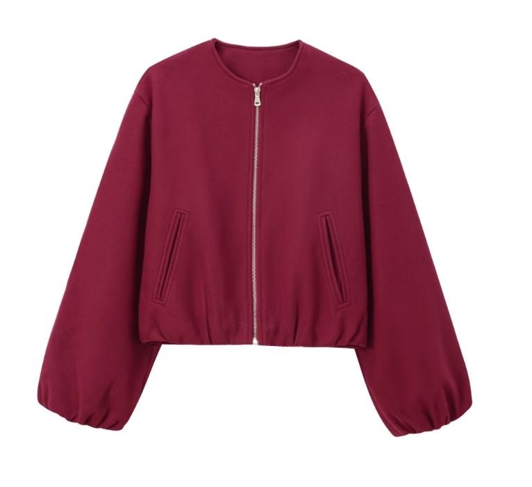 Suvianó Cropped Bomber Jacke - Velnoir™