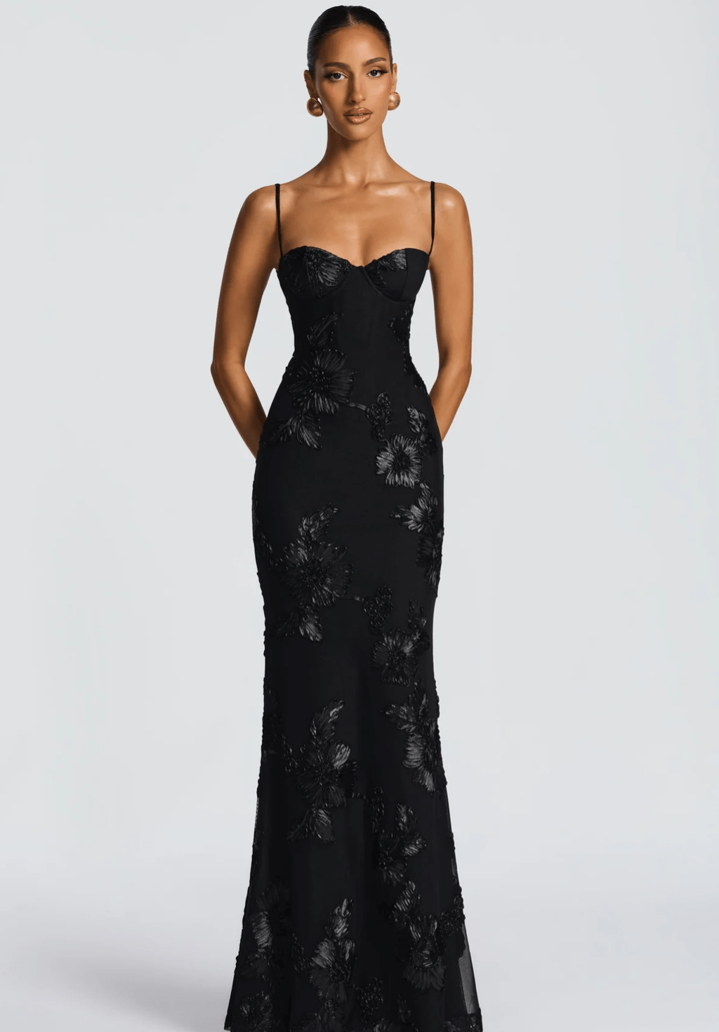 Velnoir™ Lysianné Fleur Maxi Dress - Velnoir™