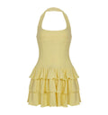 Velnoir™ Ruffle Glow Mini Dress - Velnoir™