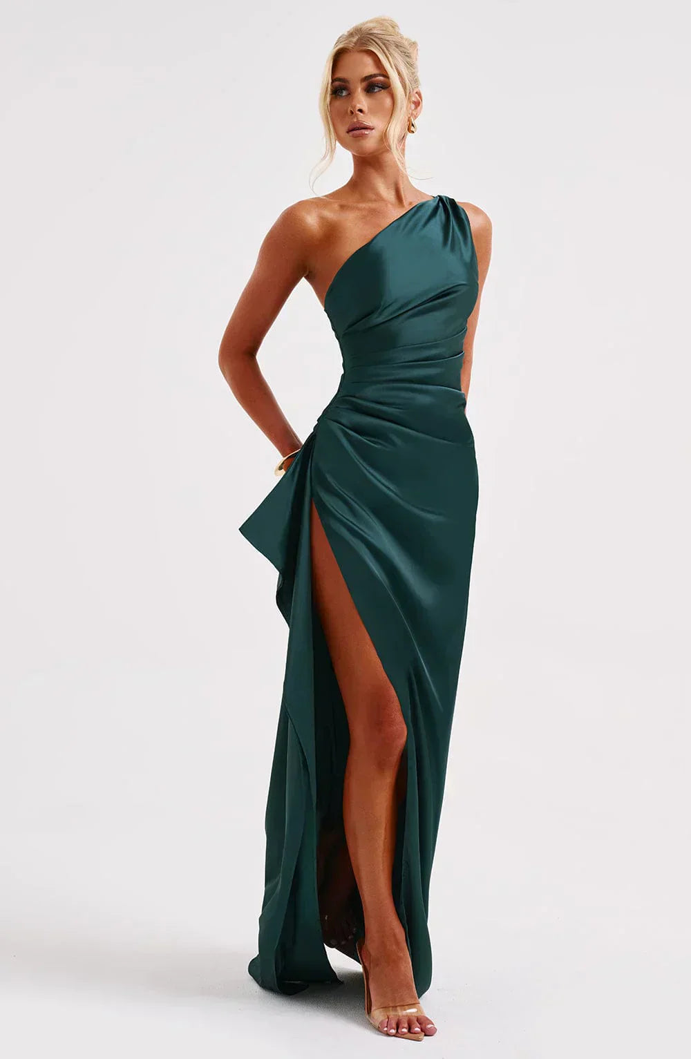 Violetta | Damen One Shoulder Maxikleid