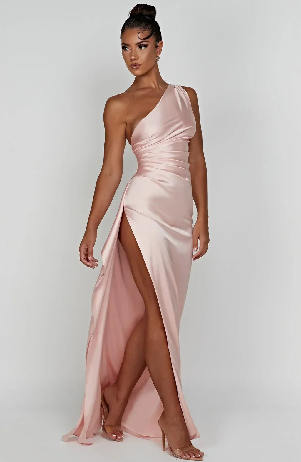 Violetta | Damen One Shoulder Maxikleid