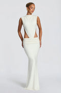 Laviana - Weißes Maxikleid