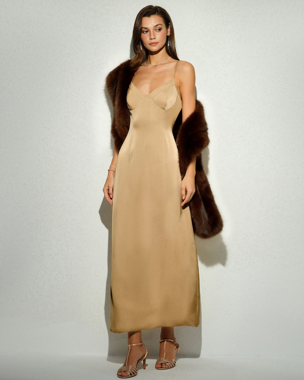 Florence | Damen Maxikleid – Gelb
