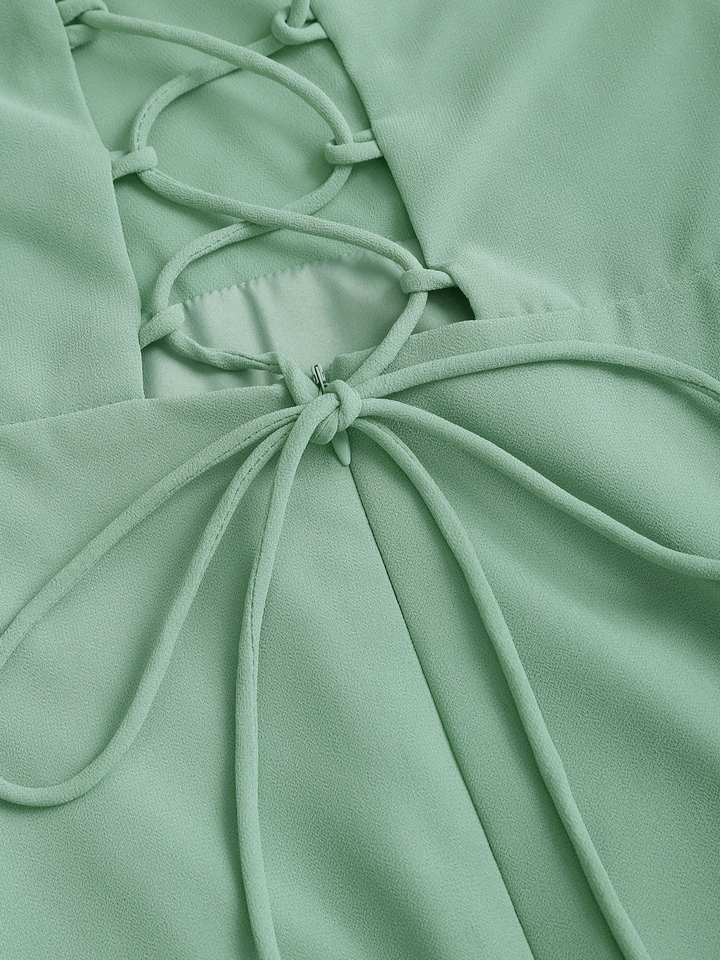 Maëlle | Damen Maxikleid mit Beinschlitz – Grün