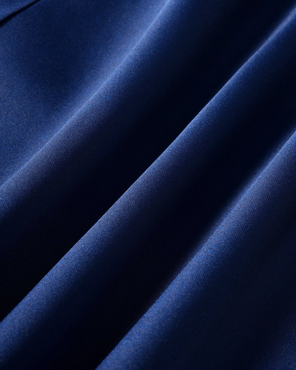 Zoe | Damen Satin-Maxikleid – Dunkelblau
