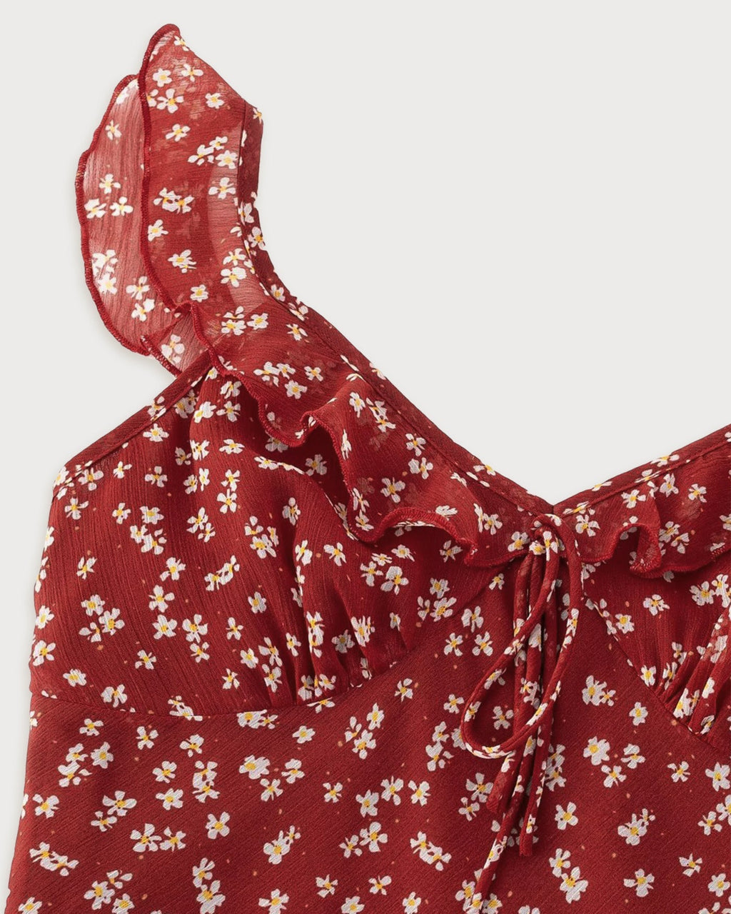 Siena | Damen Floral-Maxikleid – Rot