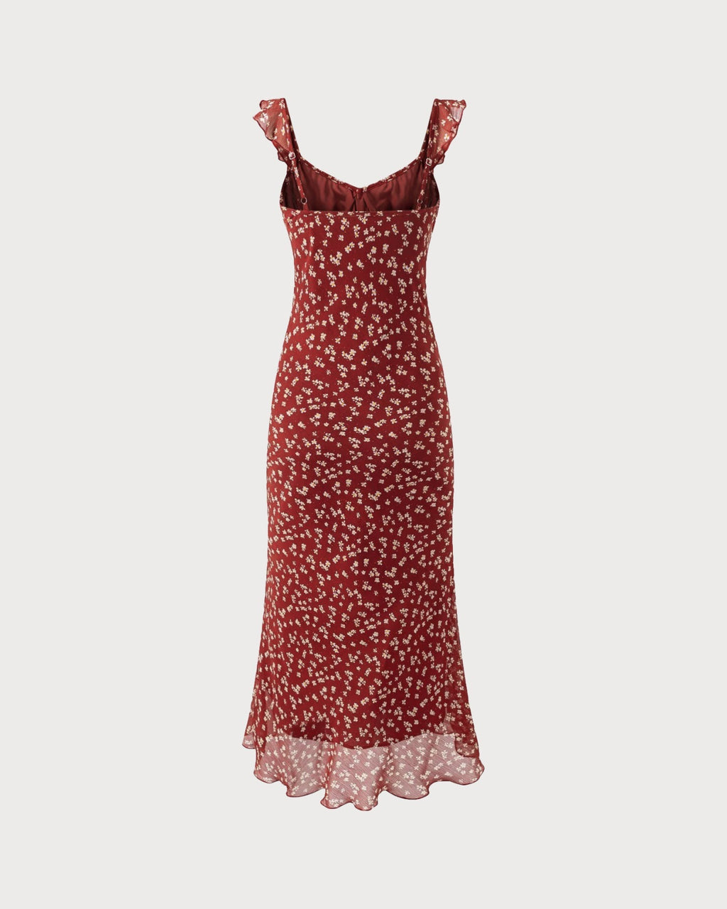 Siena | Damen Floral-Maxikleid – Rot