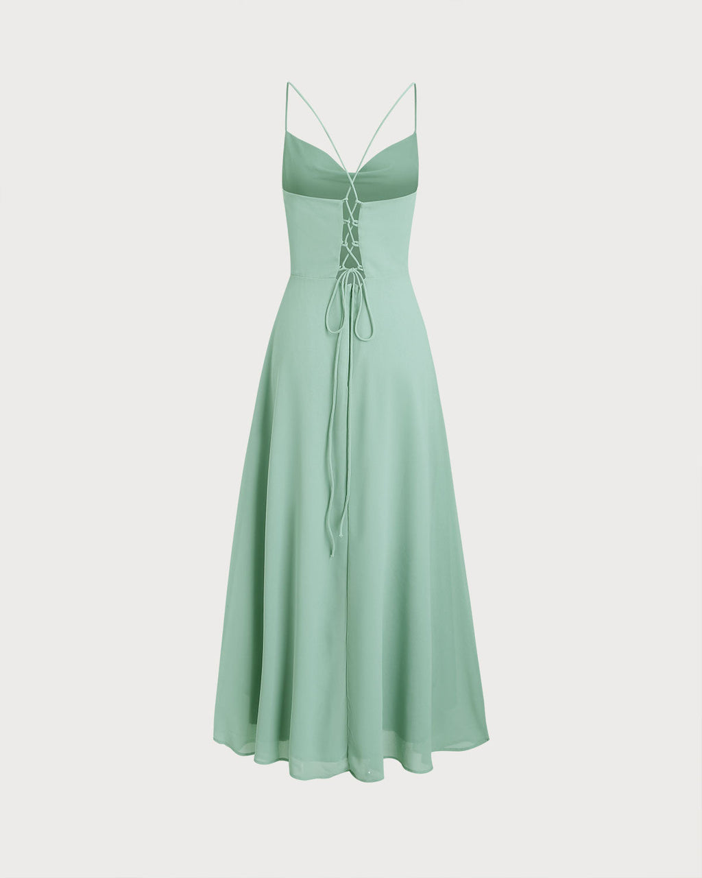 Stella | Damen Maxikleid rückenfrei – Grün
