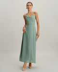 Stella | Damen Maxikleid rückenfrei – Grün