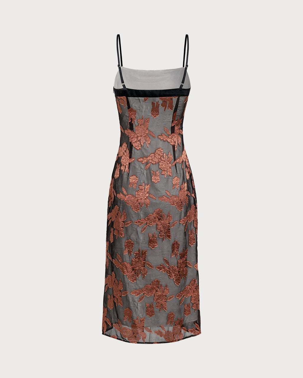 Mila | Damen Floral-Midikleid – Karamell
