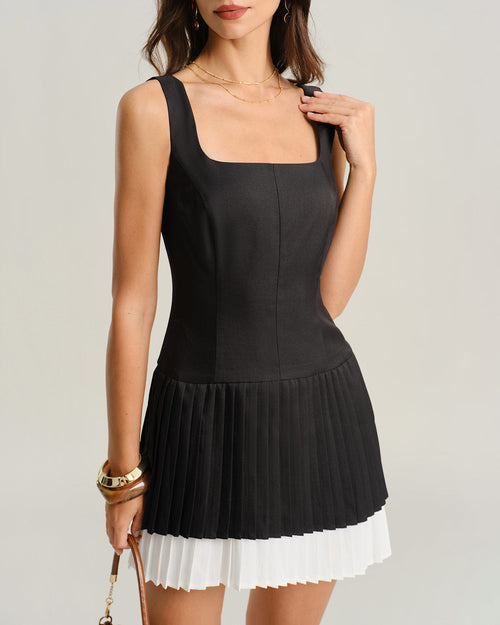 Anaïs | Damen Minikleid in A-Linie – Schwarz