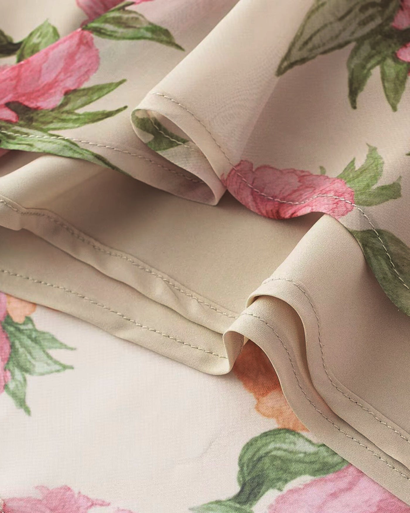 Livia | Damen Floral-Minikleid – Apricot