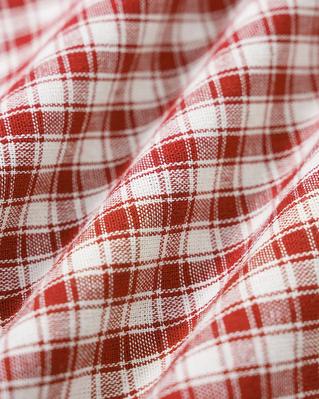 Liv | Damen Karo-Minikleid mit V-Ausschnitt – Rot