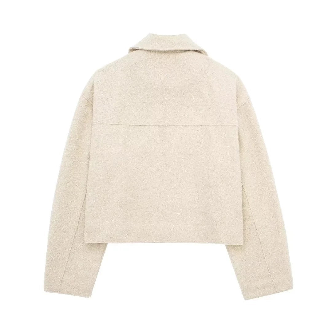 Woulrés Wollen Bomber Jacke - Velnoir™